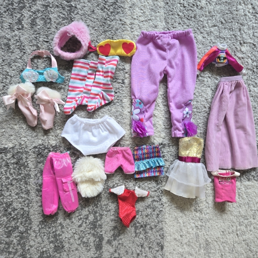 Assorted Doll Clothing Lot